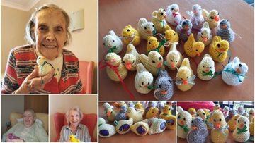 Easter donation delights at Newcastle care home